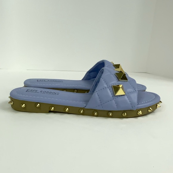 Cape Robbin Womens Wedge Slide Sandals Size 7 Purple Slip On Flip Flops - Picture 11 of 12